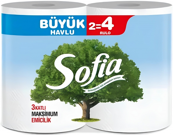 Sofia 2=4 Kağıt Havlu 2 Rulo