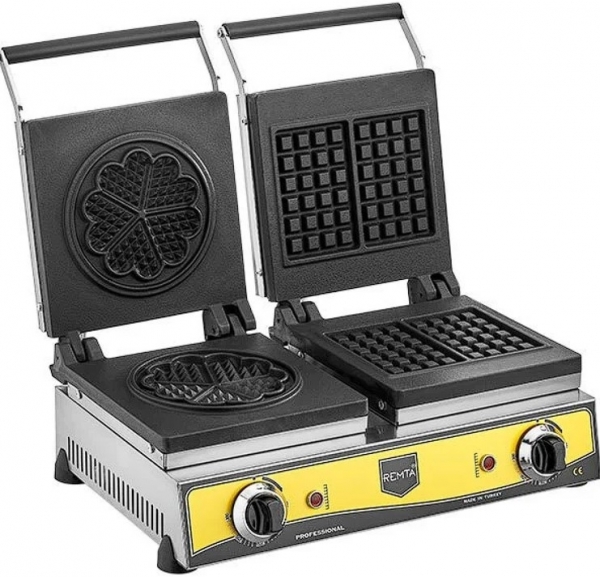 Remta Kare + Çiçek Waffle Makinesi (16 cm)