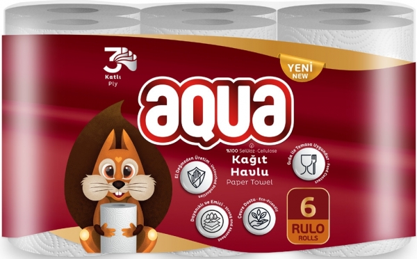 Aqua Kağıt Havlu 6 Rulo