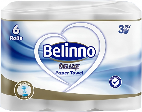 Belinno Deluxe Kağıt Havlu 6 Rulo