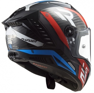 LS2 Thunder Karbon Supra Kırmızı-Mavi