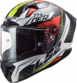 LS2 Thunder Karbon Chase Beyaz-Kırmızı resim