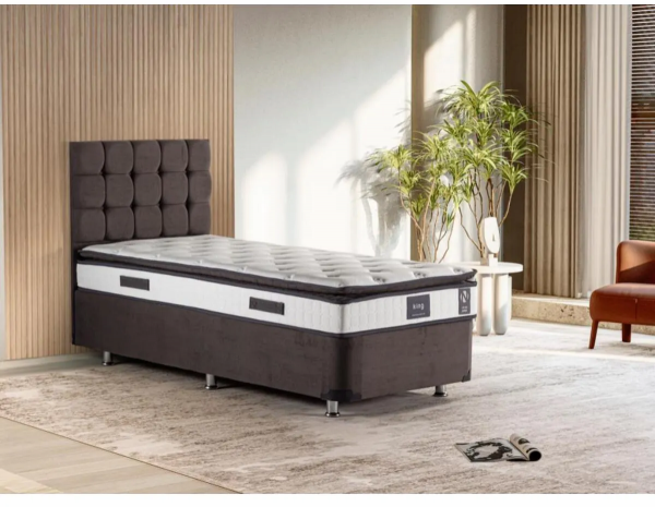 Niron King 80x180 Baza+Başlık+Yatak Seti