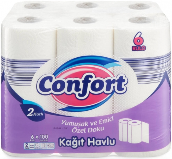 Confort Kağıt Havlu 6 Rulo