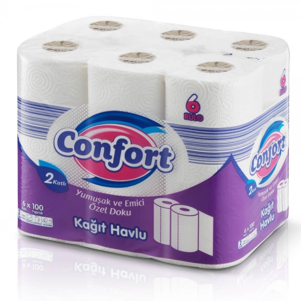 Confort Kağıt Havlu 6 Rulo