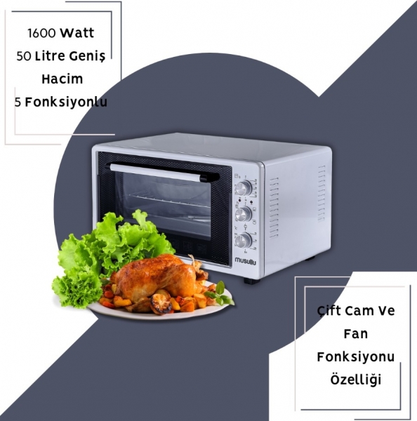Musullu 50 lt mf-1550 Mini Fırın
