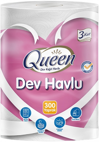 Queen Kağıt Havlu Dev Rulo