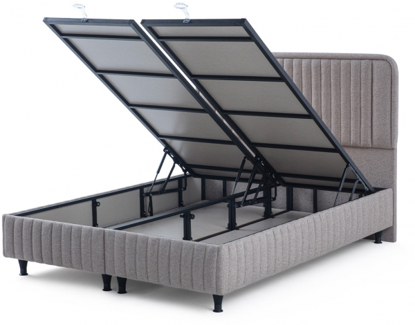 İndivani Lion 150x200 Baza+Başlık+Yatak Seti
