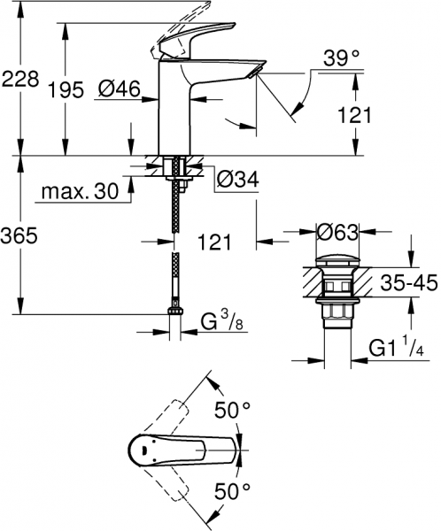 Grohe Eurosmart 23923003 Lavabo Bataryası
