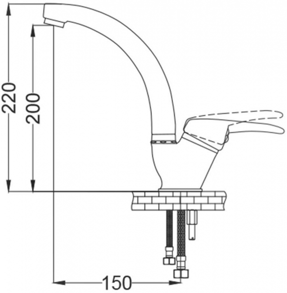 GMS Damla DML101 Lavabo Bataryası