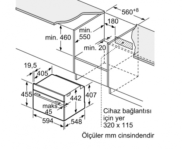 Bosch CMG7241B1 Ankastre Fırın
