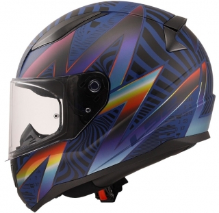 LS2 Rapid 2 Optik Mat Mavi-Mor