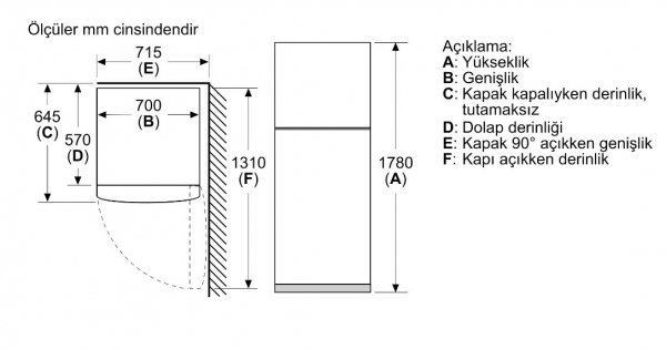 Siemens KD43NNWE0N Buzdolabı