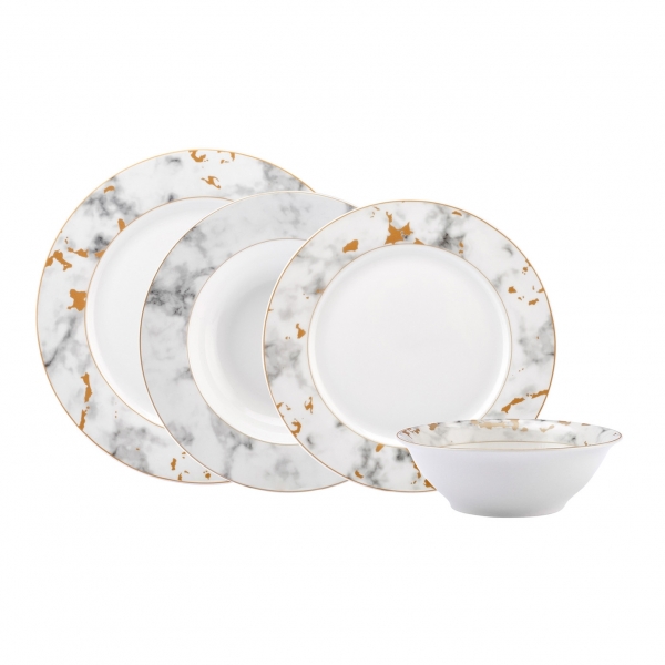 Karaca Marble 24 Parça Yemek Takımı