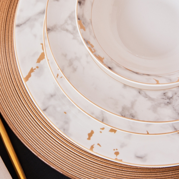 Karaca Marble 24 Parça Yemek Takımı
