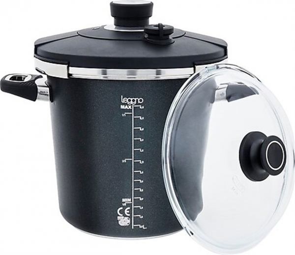 Leggno Black Düdüklü Tencere (5.5 Litre)