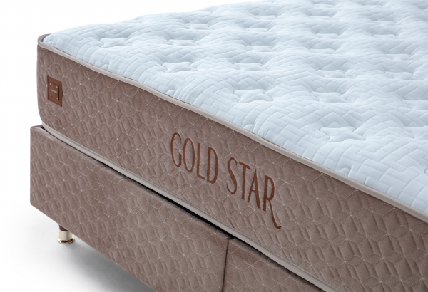 İndivani Gold Star 150x200 Baza+Başlık+Yatak Seti
