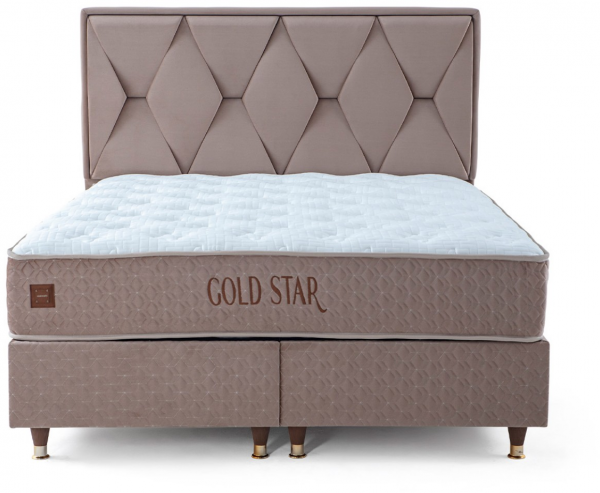 İndivani Gold Star 120x200 Baza+Başlık+Yatak Seti