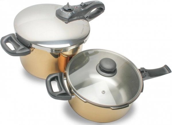 Fagor Duo Titanium 6+4 Düdüklü Tencere (6 Litre / 4 Litre)