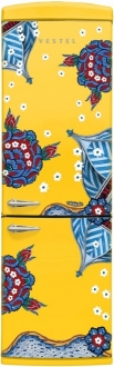 Vestel x Aslı Filinta Retro NFK37011 Sarı Çini Buzdolabı