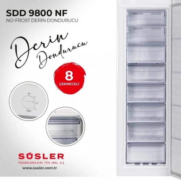 Süsler SDD 9800 NF Derin Dondurucu
