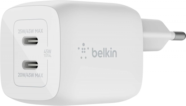 Belkin Dual USB-C 45W Şarj Aleti