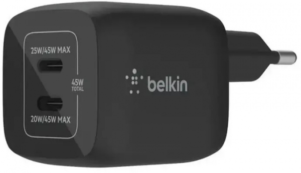Belkin Dual USB-C 45W Şarj Aleti