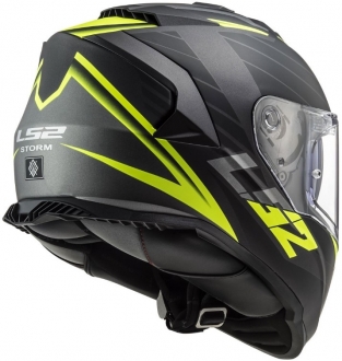 LS2 Storm 2 Nerve Mat Siyah-Neon Sarı