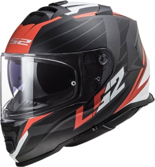 LS2 Storm 2 Nerve Mat Siyah-Kırmızı