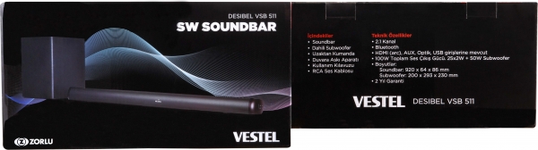 Vestel Desibel VSB 511 SW Soundbar