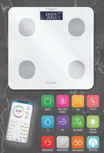 Kiwi KBS 1085 Dijital Banyo Tartısı