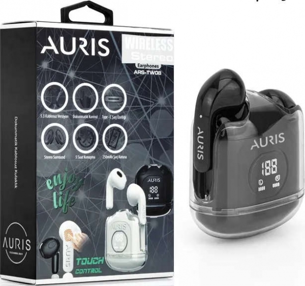 Auris ARS-TW08 Tam Kablosuz Kulaklık