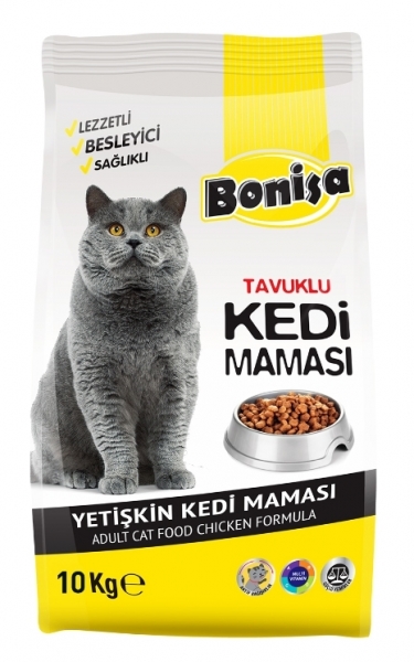 Bonisa Tavuklu Yetişkin 10 kg Kedi Maması