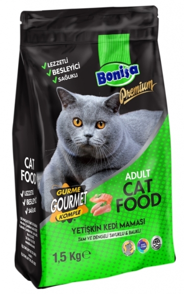 Bonisa Premium Gurme Yetişkin 1.5 kg Kedi Maması