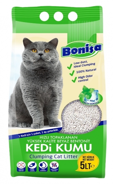Bonisa Bentonit Fresh 5 lt Kedi Kumu