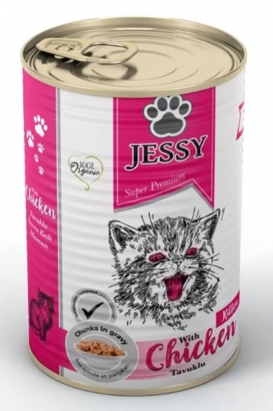 Jessy Tavuklu Yavru 400 gr Kedi Maması