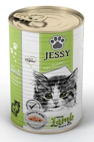 Jessy Kuzu Etli Yetişkin 400 gr Kedi Maması