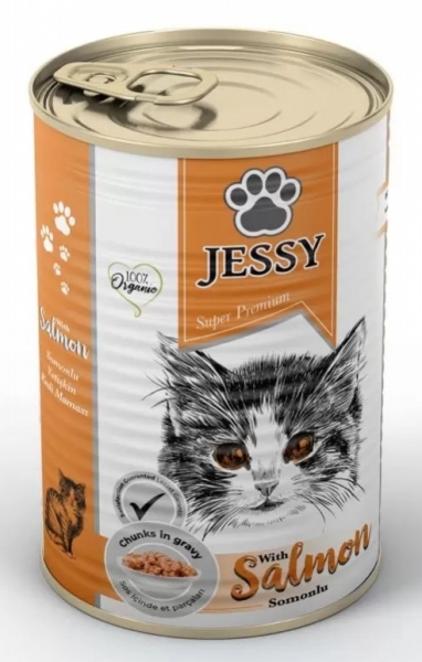 Jessy Somonlu Yetişkin 400 gr Kedi Maması