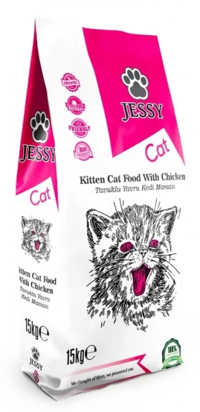 Jessy Tavuklu Yavru 15 kg Kedi Maması