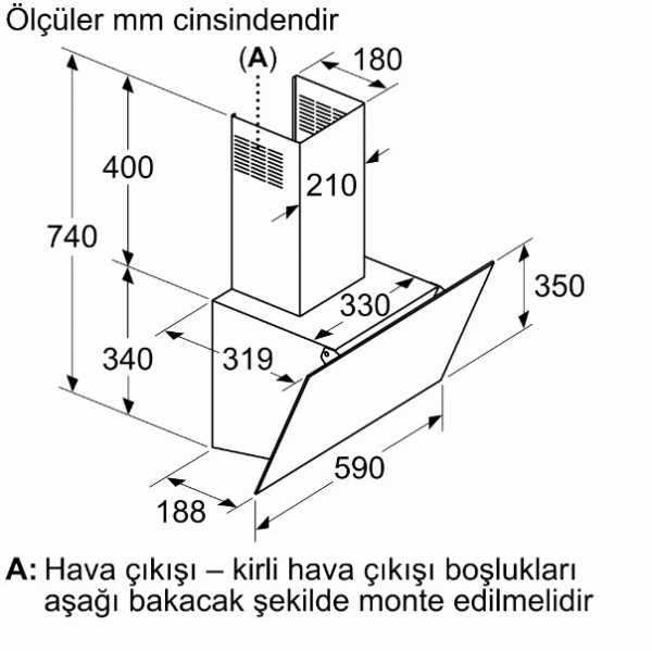 Profilo DVK6J320 Davlumbaz