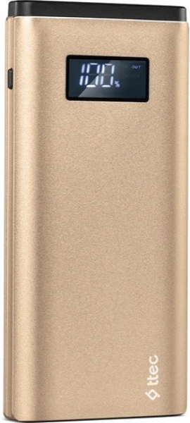 ttec AlumiSlim LCD QC 3.0 10000 mAh Powerbank
