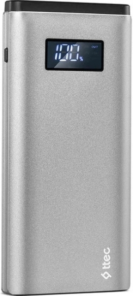 ttec AlumiSlim LCD QC 3.0 10000 mAh Powerbank
