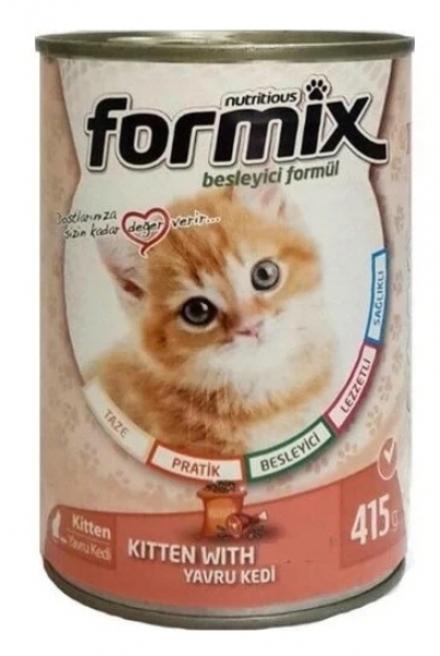 Formix Tavuk Parça Etli Soslu Yavru 415 gr Kedi Maması