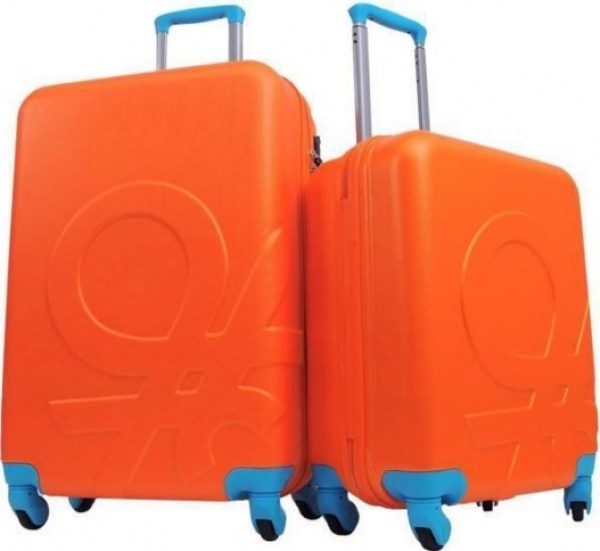 United Colors of Benetton 0159 Kabin ve Orta Boy 2'li Valiz Seti