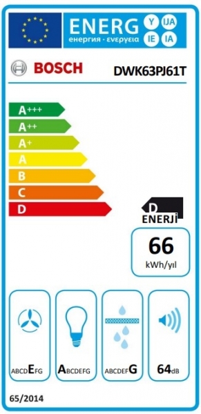 Bosch DWK63PJ61T Davlumbaz