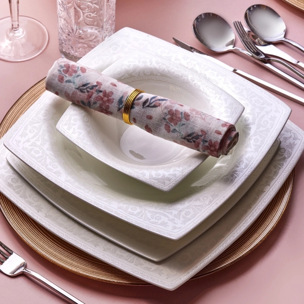 Karaca Fine Pearl Roma 58 Parça Yemek Takımı