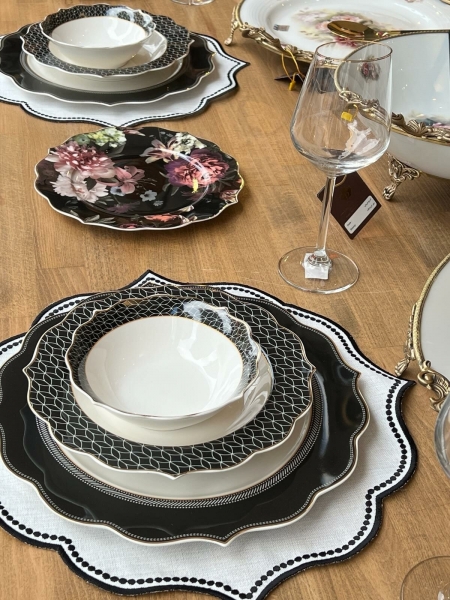 Rossev Kappa Antique 44 Parça Yemek Takımı