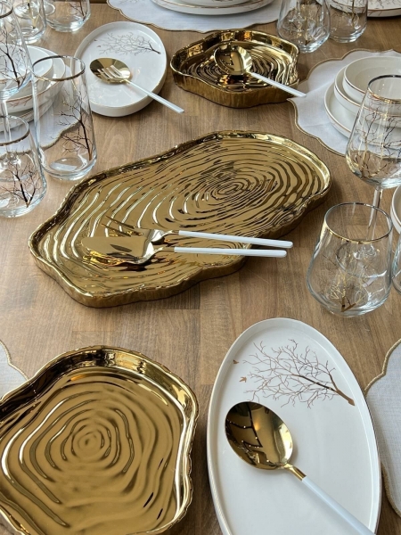 Rossev Arbol Bird 60 Parça Yemek Takımı (60 Parça)