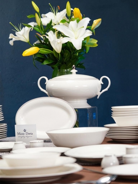 Maxx Doria Palace Silver Paisley 60 Parça Yemek Takımı