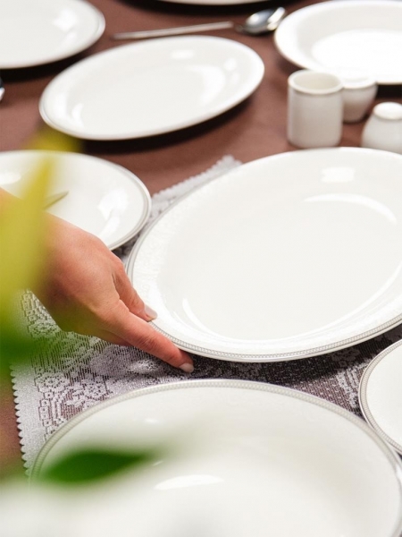 Maxx Doria Palace Silver Paisley 60 Parça Yemek Takımı